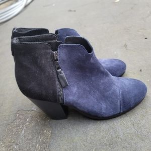 Rag & Bone Suede Navy Black Margot Booties 37 NWOT